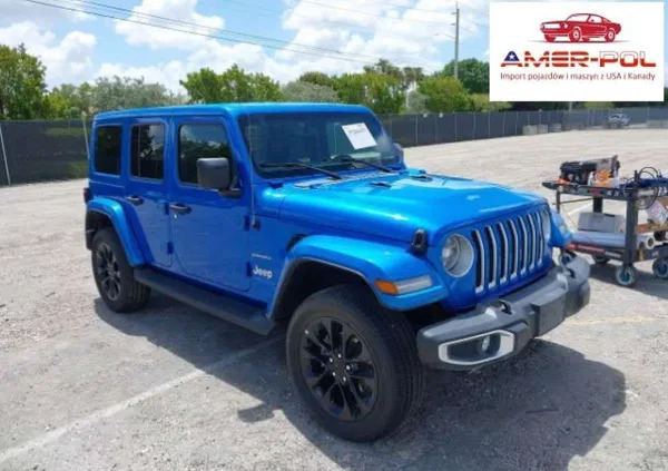 samochody osobowe Jeep Wrangler cena 145000 przebieg: 32179, rok produkcji 2021 z Biała